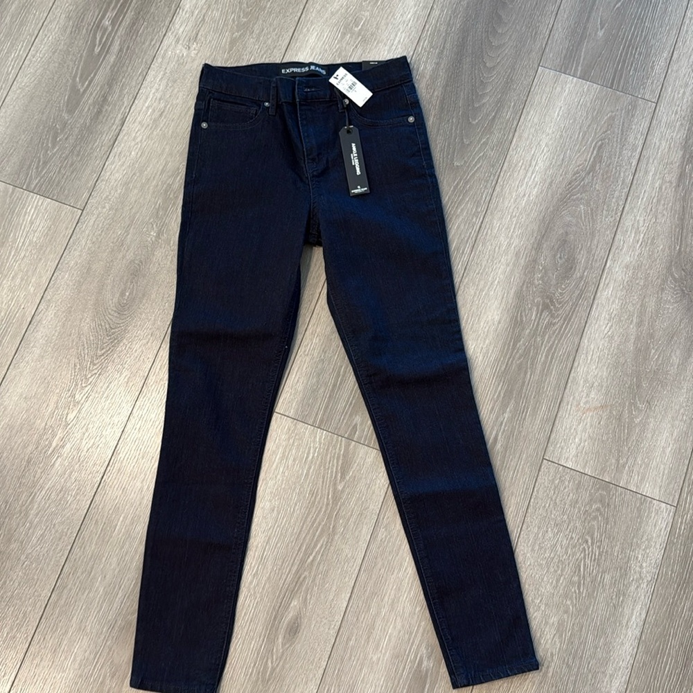 Express High Rise Ankle Legging Denim Jeans